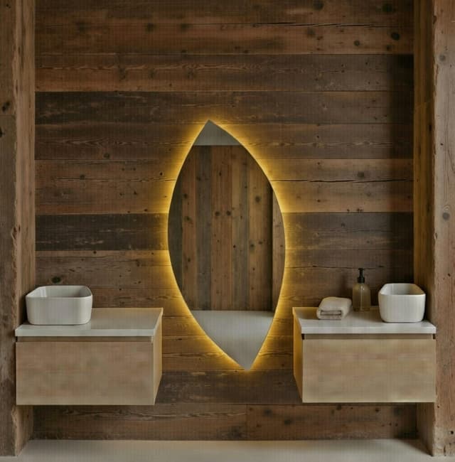 Espejo LED Hoja